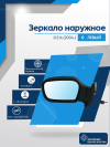 21214 Нива (2004-) левое, антиблик, обогрев, механический привод